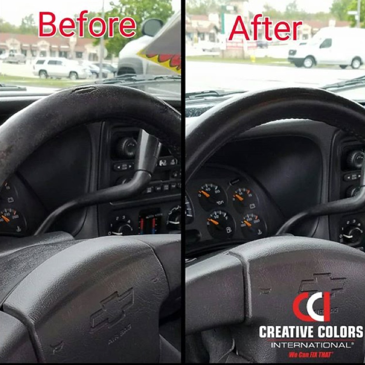 man cleaning vehicle carpet
