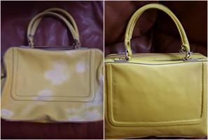 Leather Cleaning Service & Furniture Care - Before & After Leather Bag