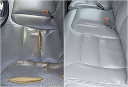 Before & After Automotive Upholstery Repair