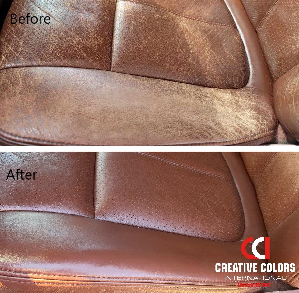 Leather Repair Color Restorer Black - Car Seat Steering Wheel Vinyl