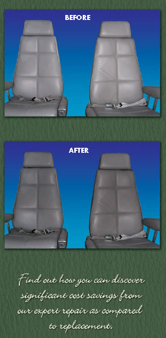 Leather Airplane Seat Repair