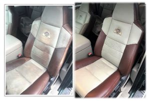how to repair large tear in leather car seat